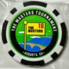 The Masters Tournament  - Clay Poker Chip - Golf Ball Marker